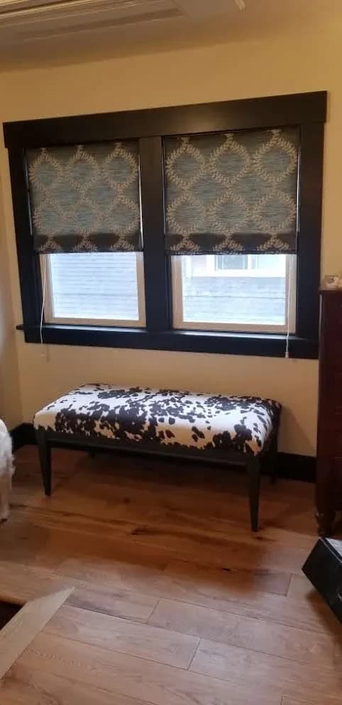 Residential client project featuring custom shades