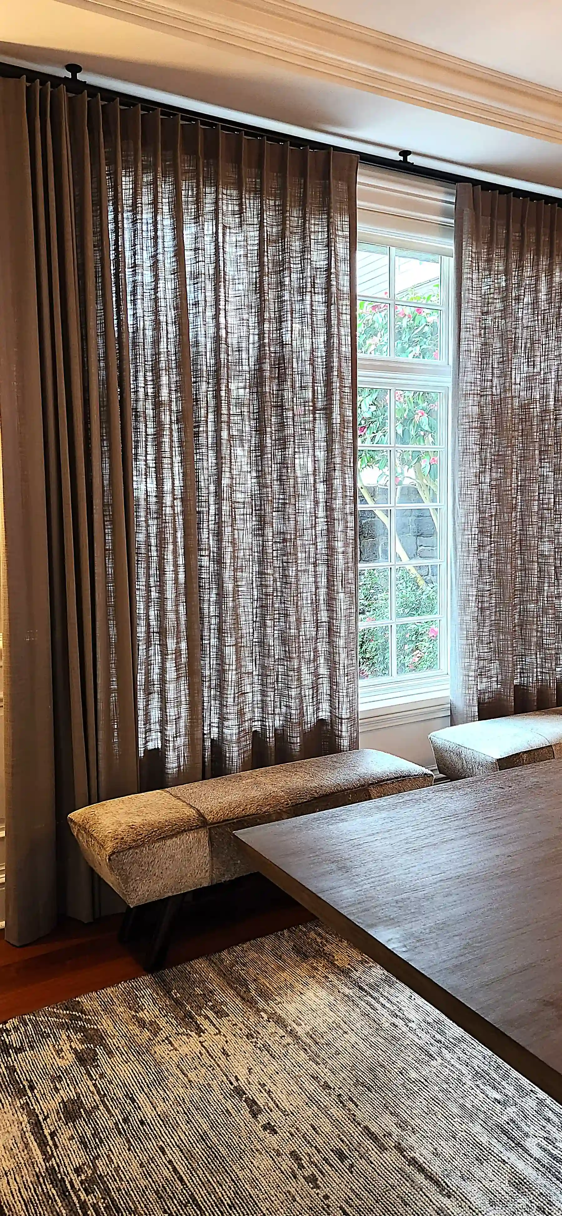 Finished client project with custom window fashions