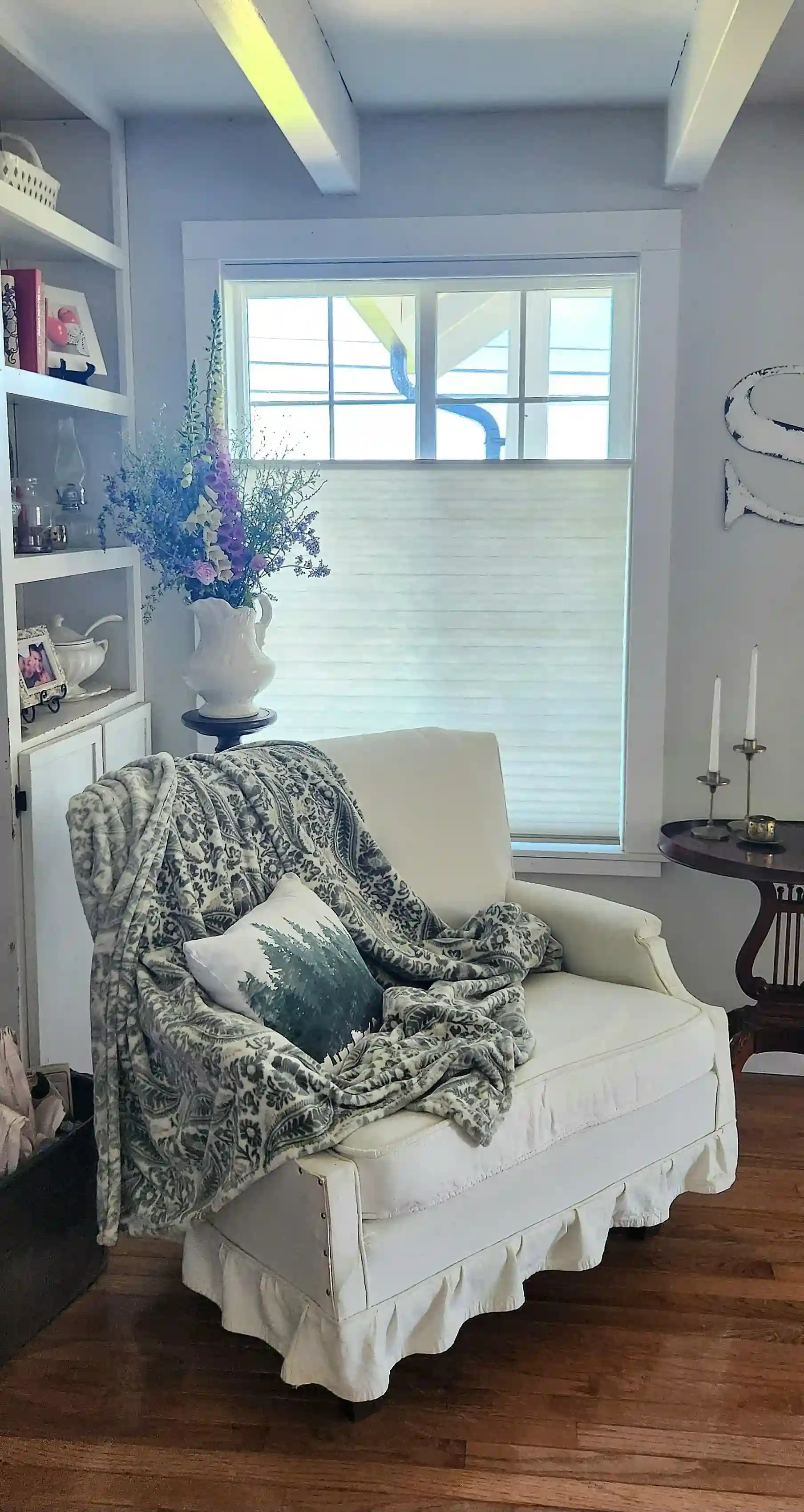 Finished client project with custom window covering