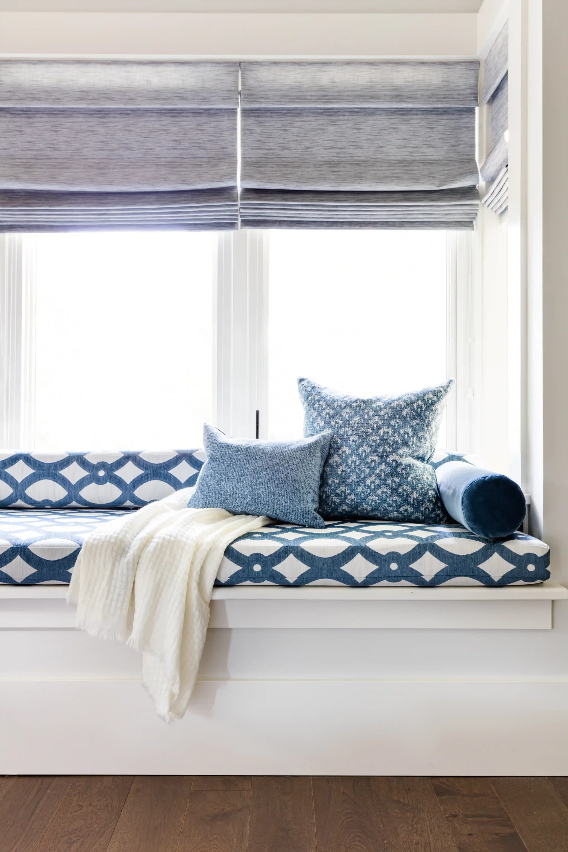 Client home featuring professionally installed window coverings