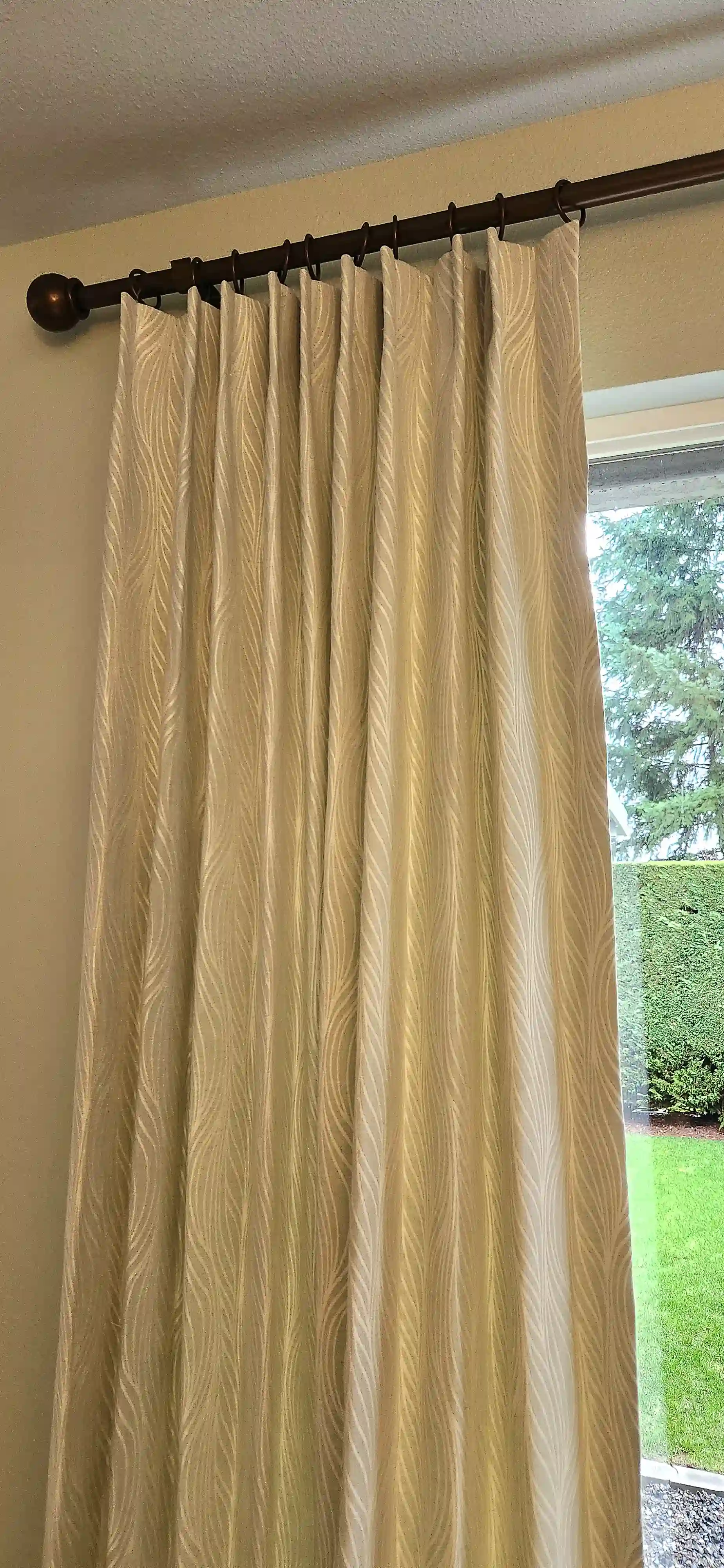 Custom residential window covering installation