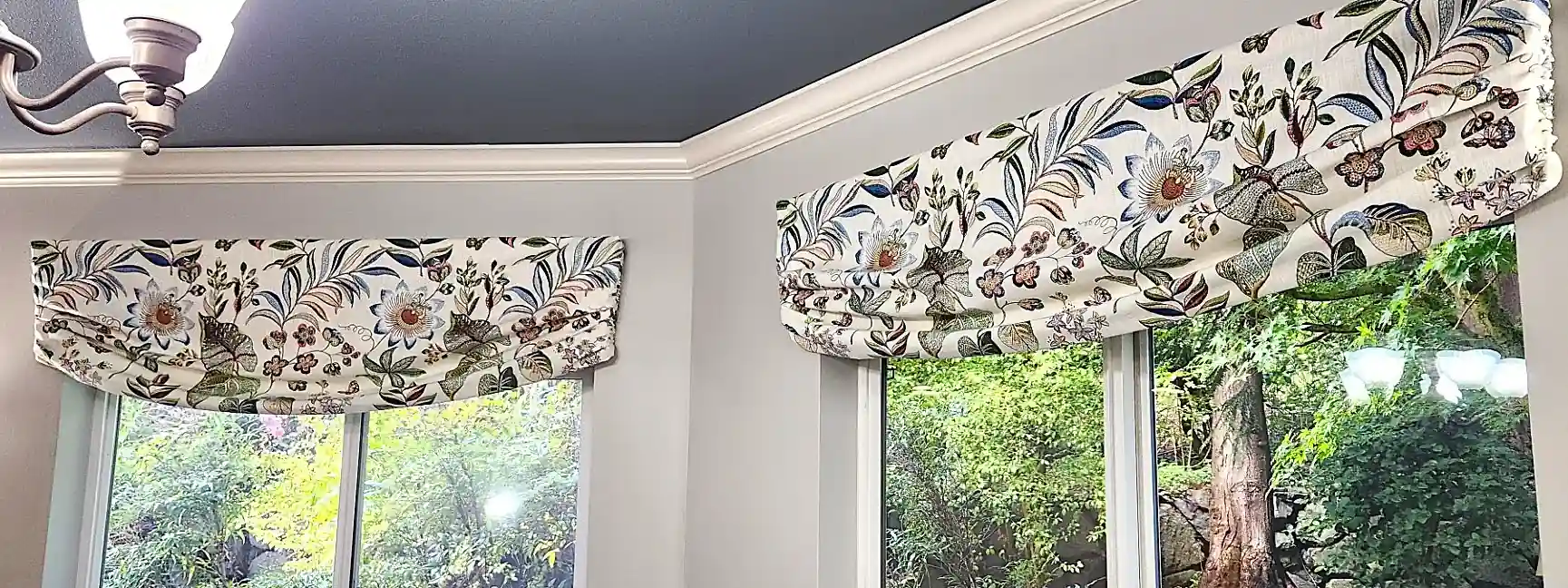 Elegant window treatment project for a residential space