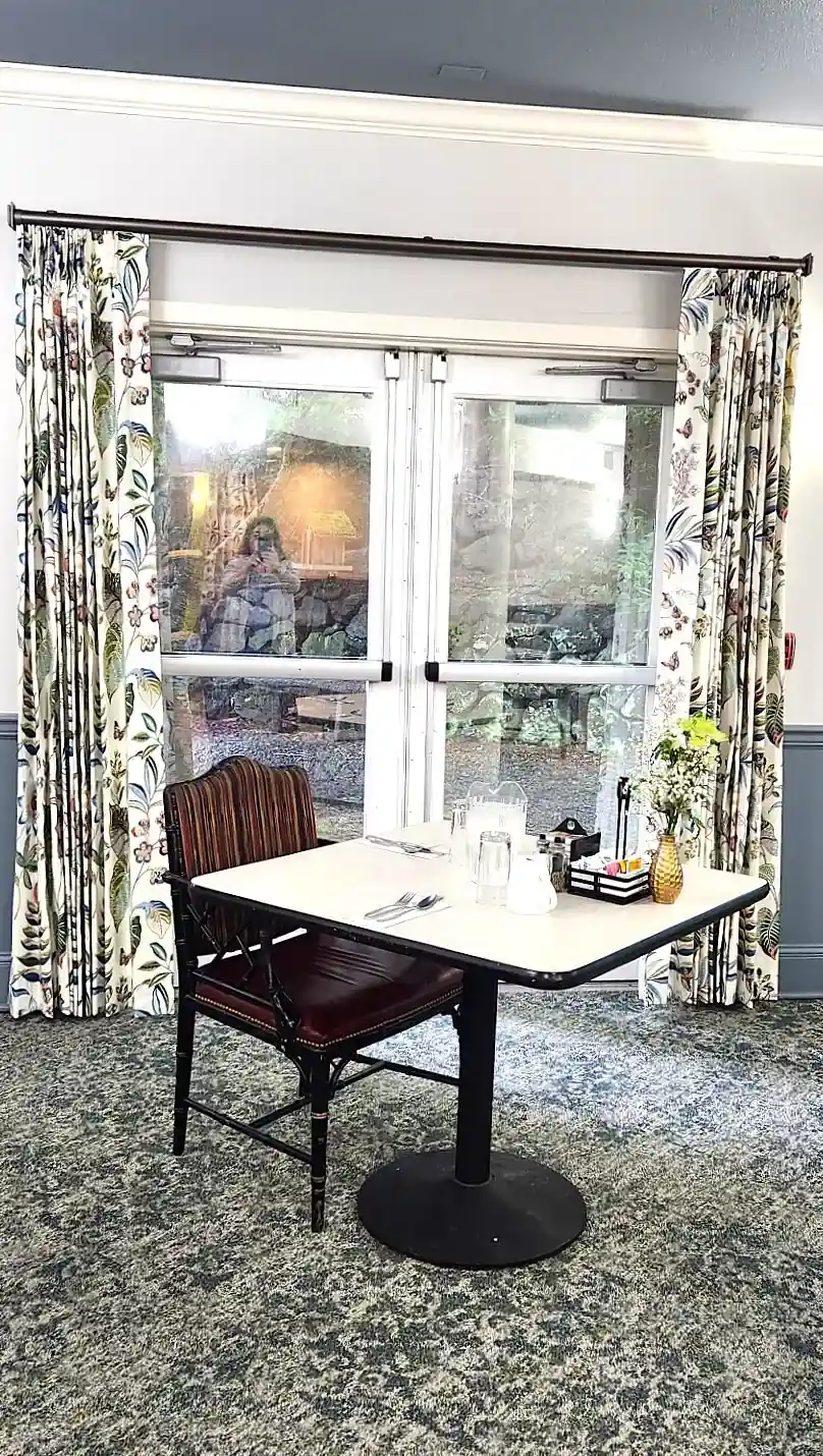 Completed custom window covering installation