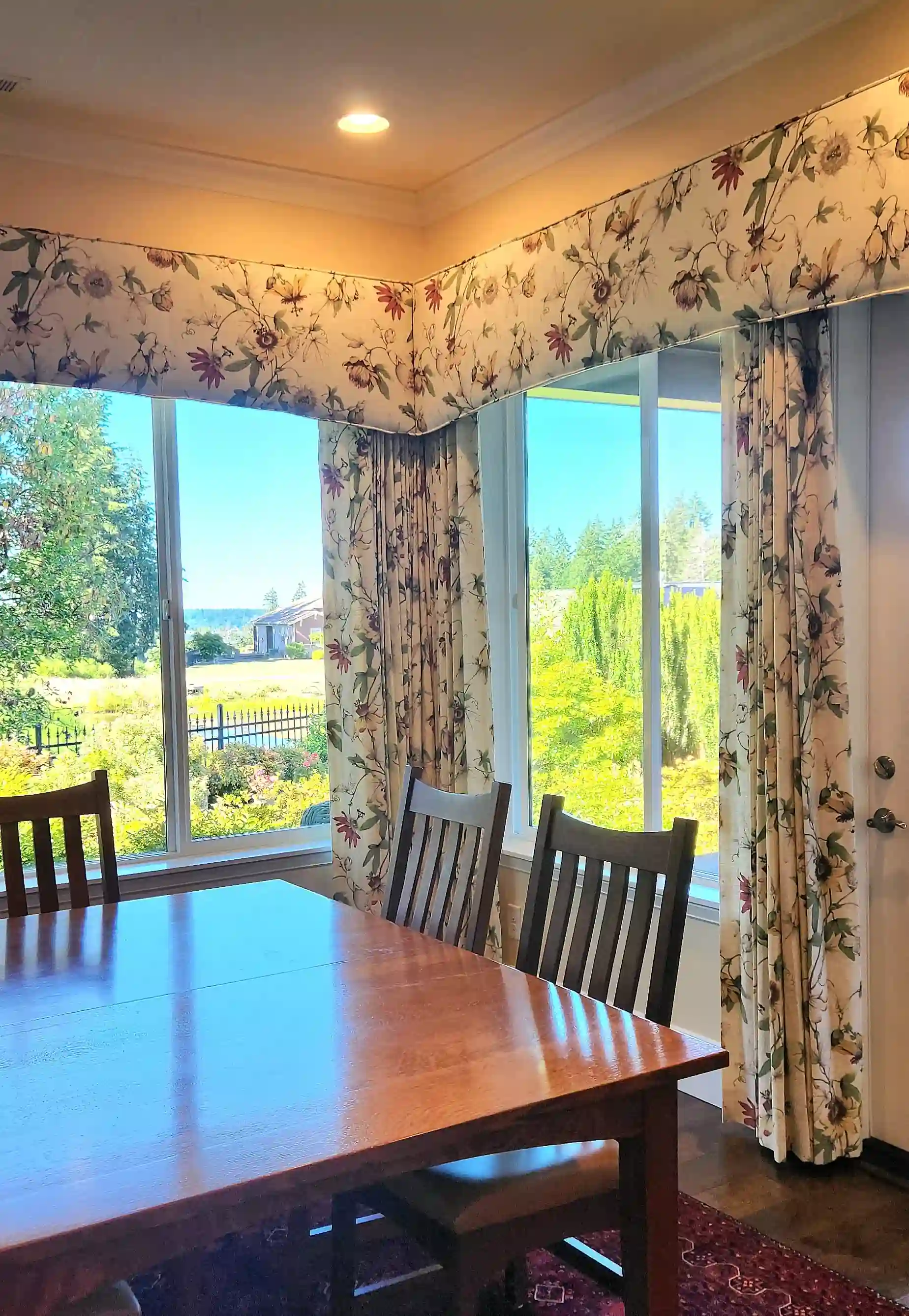 Luxury window treatment project for a home