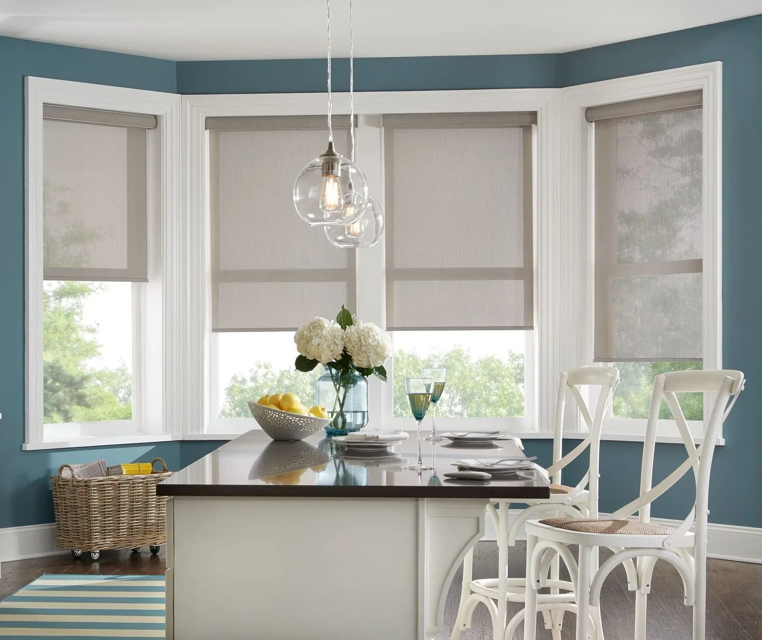 Modern roller shades